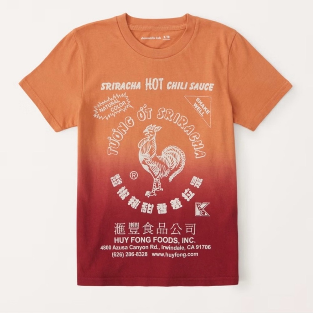 Abercrombie Sriracha Kids Shirt - Orange and Red